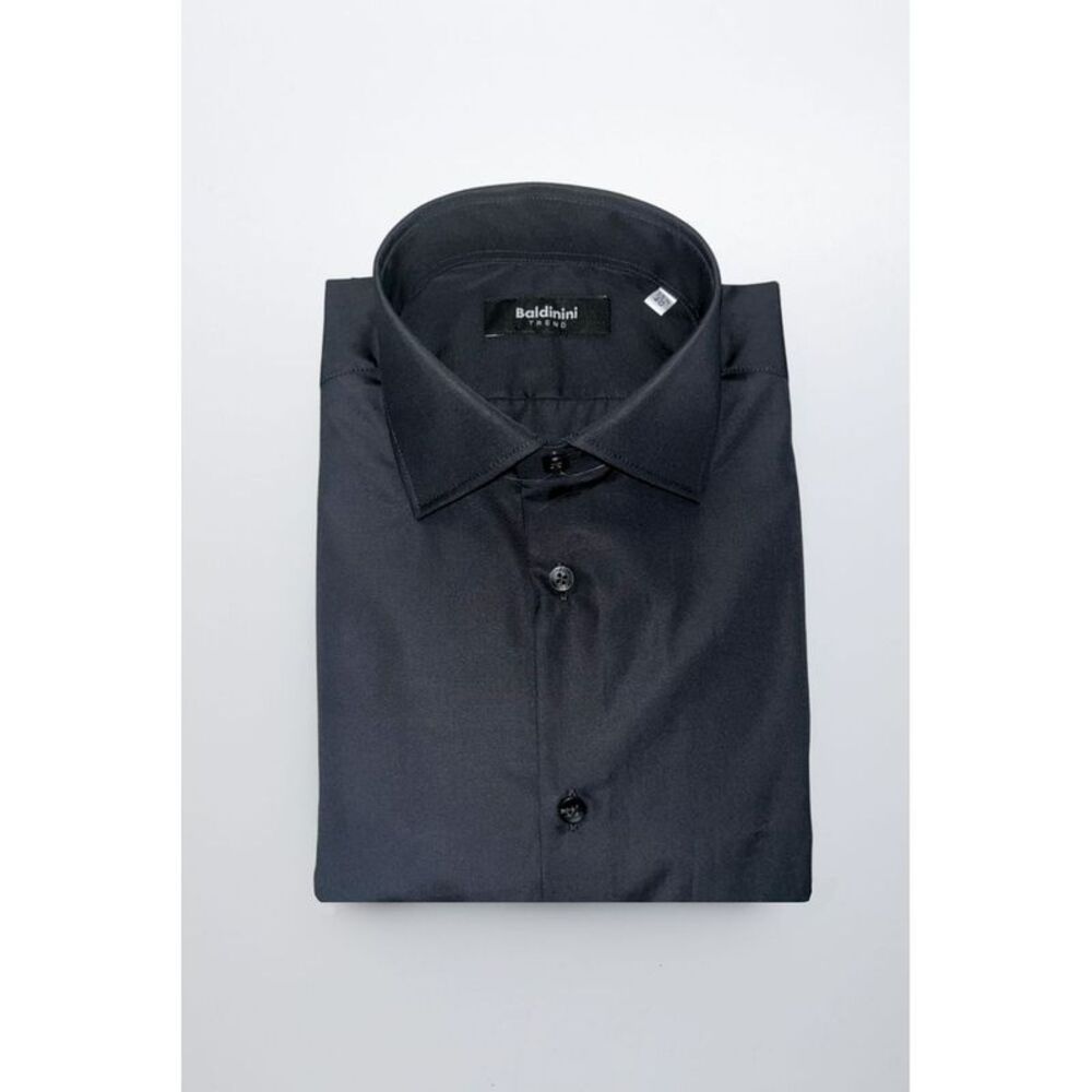 Baldinini Trend Black Cotton Men Men's Shirt